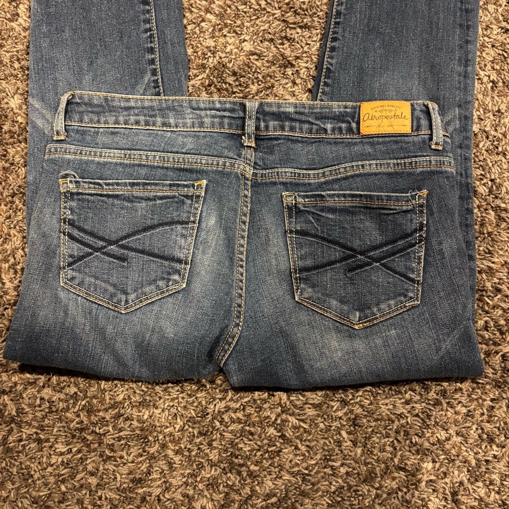 Aeropostale Women's Bayla Skinny Crop Jeans